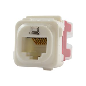 RJ45 CAT5E Data Jack - White