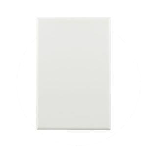 Basix S Series Blank Plate - White