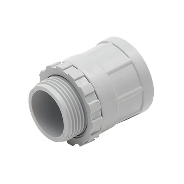 50mm Grey Screw Adapter with Lock Ring