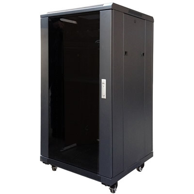 22RU 600mm Deep Free Stand Data Cabinet
