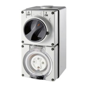 4 Pin Round Industrial Switch & Socket 50A