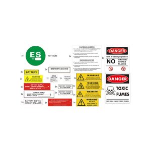 Battery Label Kit Grid Connected DC Isolator