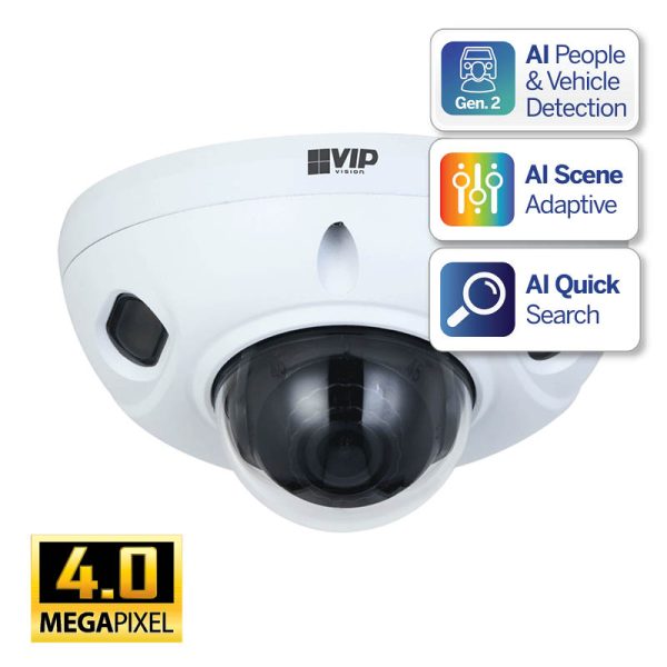 Professional AI Series 4.0MP Fixed Wedge Dome