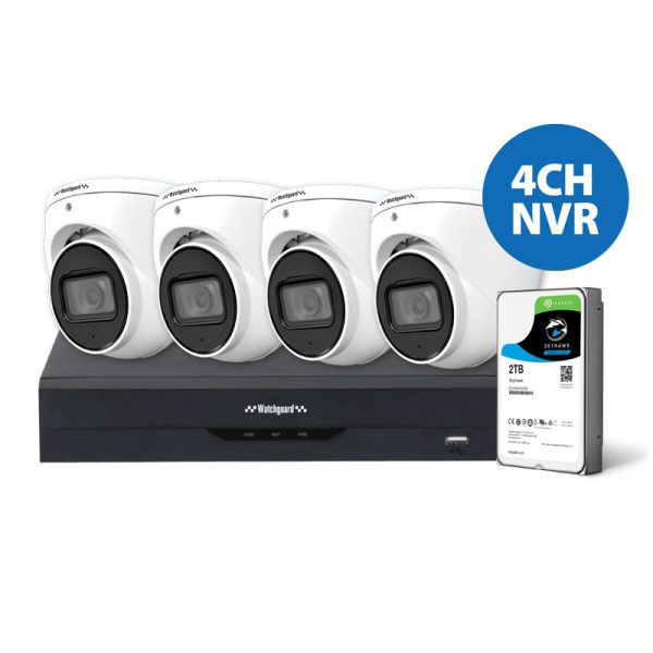 LA Series 4 Channel 6.0MP AI Surveillance Kit (4CH