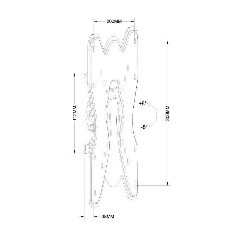 17"-42" Flashview LCD Wall Mount Monitor Bracket - Image 2
