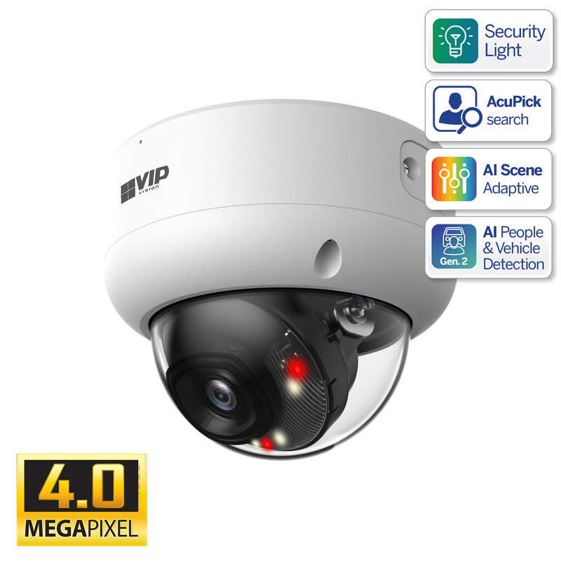Professional AI Series 4.0MP Fixed Vandal Dome