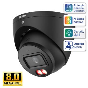 Professional AI Series 8.0MP Fixed Turret (Black)