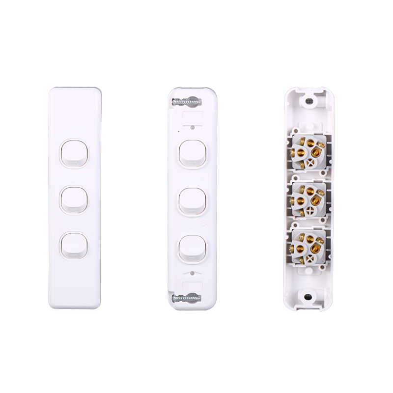 AVOL Architrave 3 Gang Light Switch | White - Image 2