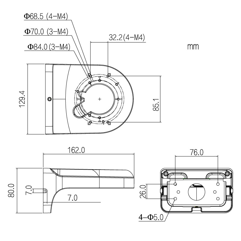 Right Angle Wall Mount Camera Bracket - Image 4
