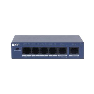 VIP Vision Unmanaged 4-Port PoE Switch with 2-Port Uplink (100M)