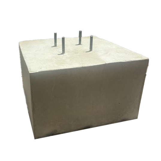 1000kg Concrete Base Block for 4m and 6m Hinged Pole